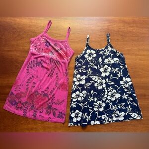 Hawaiian dress size M/ Xhilaration girls dress size 6